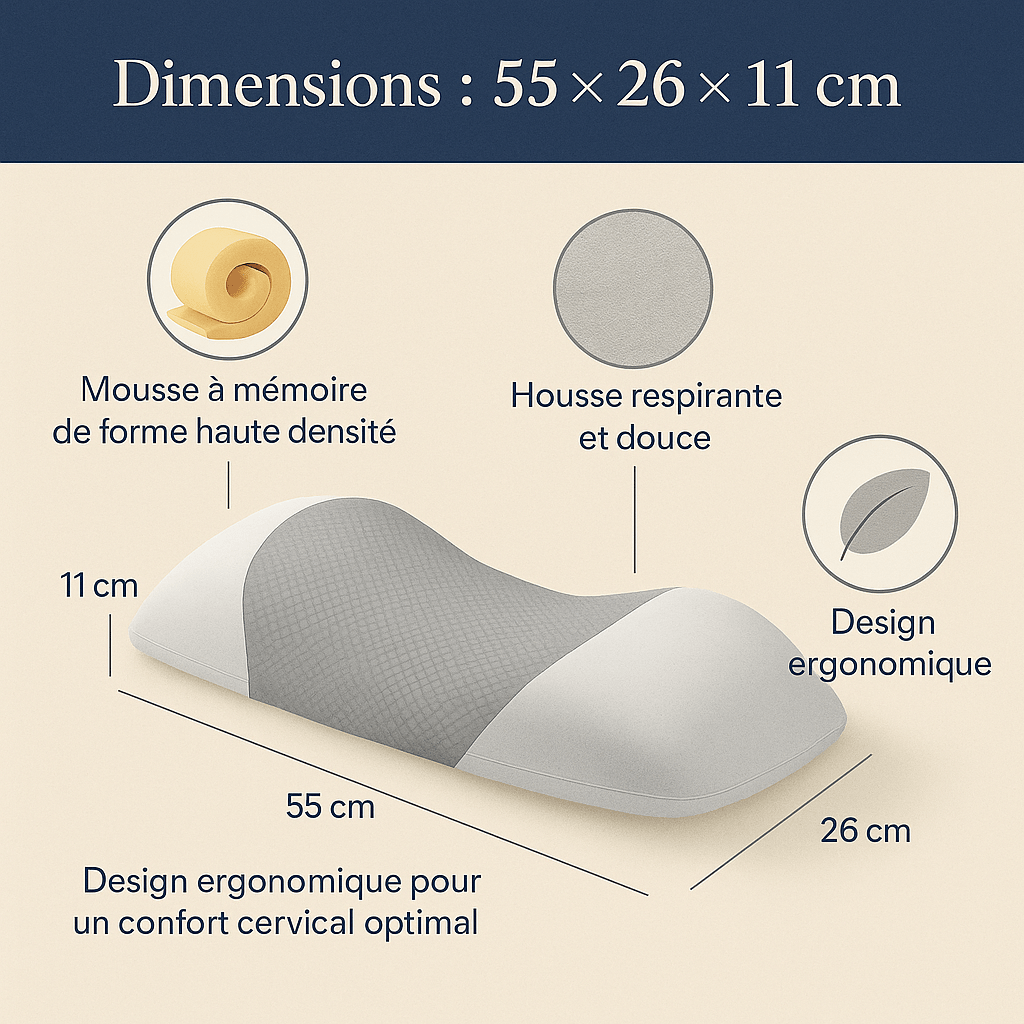 Coussin Lombaire | Noctiora™ - Noctiora