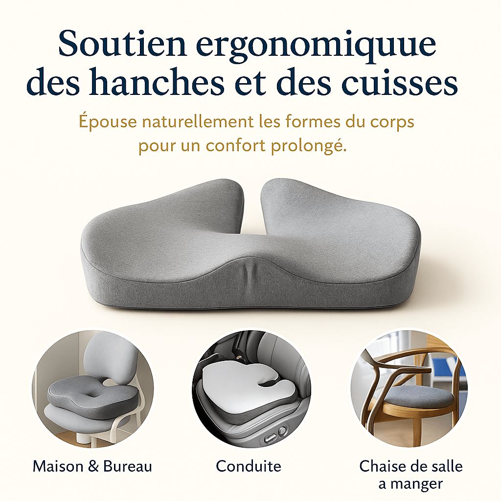 Coussin pour Coccyx à Mémoire de Forme | Noctiora™ - Noctiora