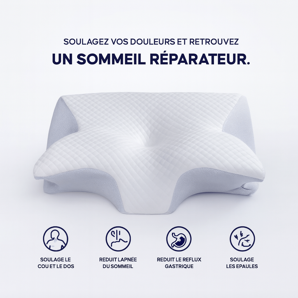 Oreiller Cervical à Mémoire de Forme | Noctiora™ - Noctiora