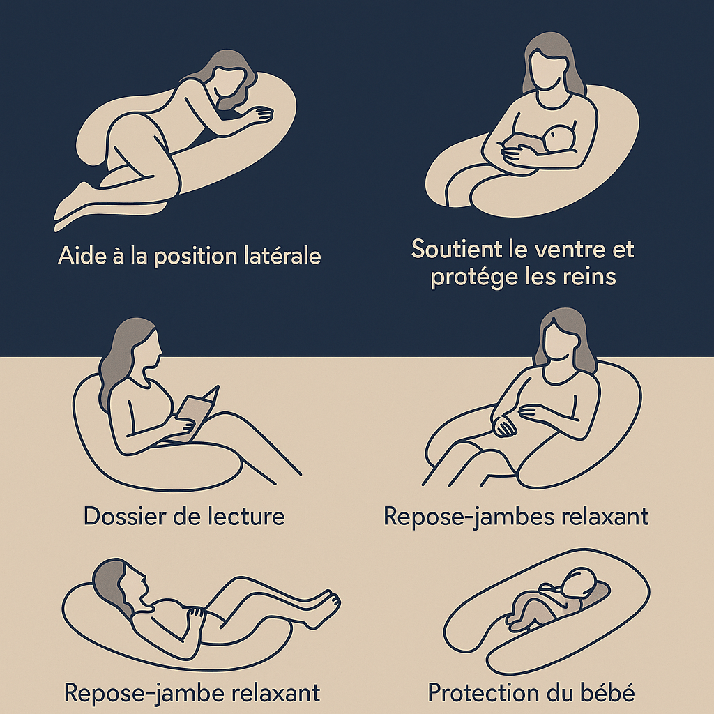 Oreiller de Grossesse en U | Noctiora™ - Noctiora