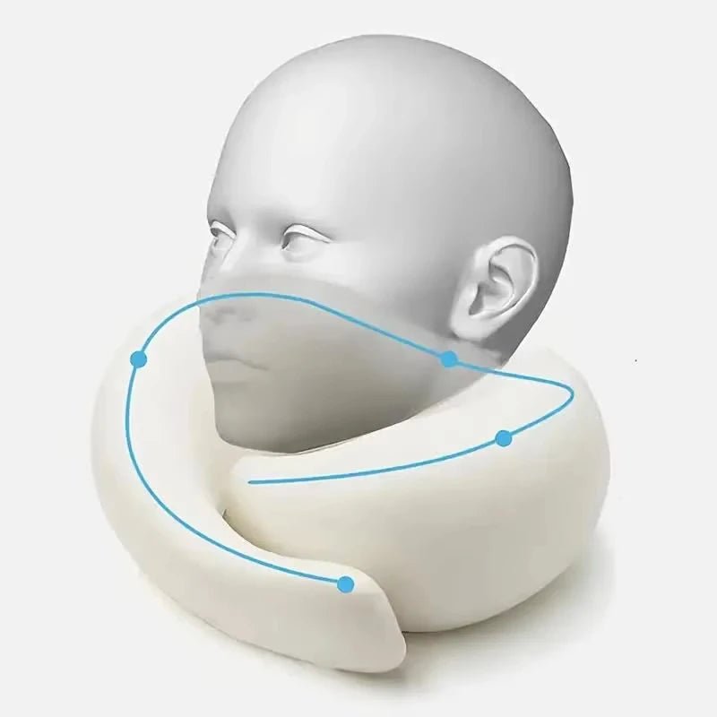 Oreiller de Voyage à Mémoire de Forme 360° | Noctiora™ - Noctiora