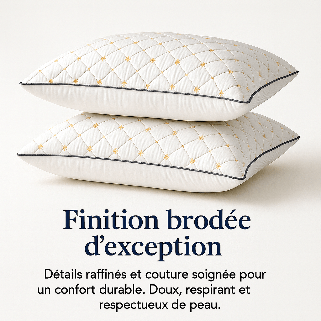 Oreiller en Plume Synthétique | Noctiora™ - Noctiora