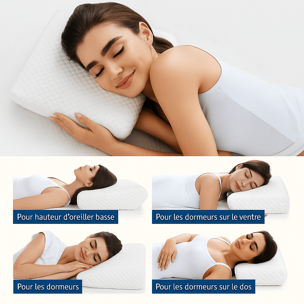 Oreiller Rectangulaire Mémoire de forme | Noctiora™ - Noctiora