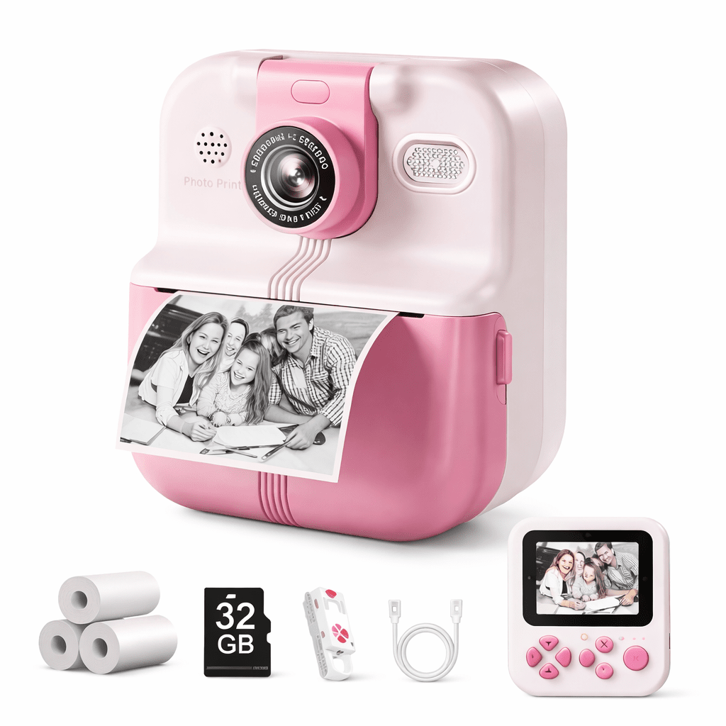 Appareil photo instantané enfant – De 3 à 10 ans, impression immédiate Noctiora™ – confort, ergonomie et sommeil réparateur