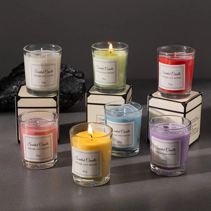 Bougie Aromathérapie Cire de Soja Naturelle Noctiora™ – confort, ergonomie et sommeil réparateur