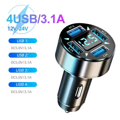 Chargeur Voiture 150W 5 en 1 – USB - C PD & QC3.0 – Charge Rapide Allume - Cigare Noctiora™ – confort, ergonomie et sommeil réparateur