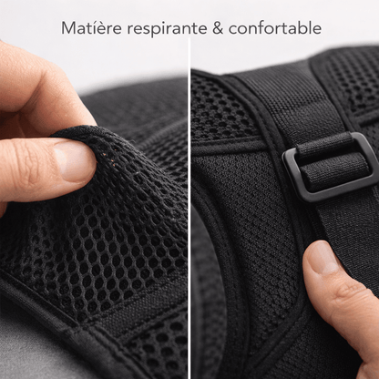 Correcteur de posture Premium Ultra Confort – Maintien dos & épaules réglable Noctiora™ – confort, ergonomie et sommeil réparateur