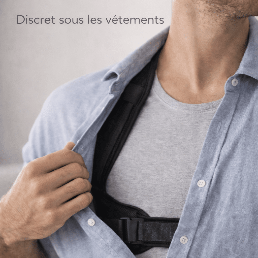 Correcteur de posture Premium Ultra Confort – Maintien dos & épaules réglable Noctiora™ – confort, ergonomie et sommeil réparateur