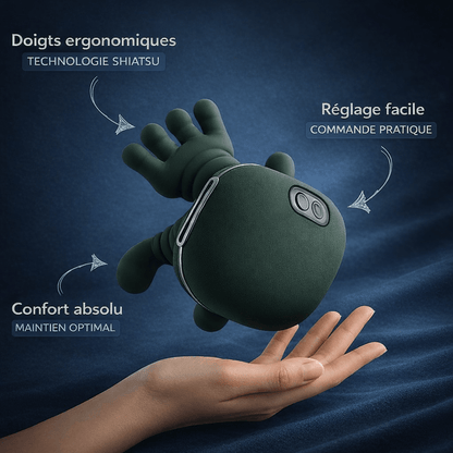 Masseur Multi‑Zones Chauffant Sans Fil Noctiora™ – confort, ergonomie et sommeil réparateur