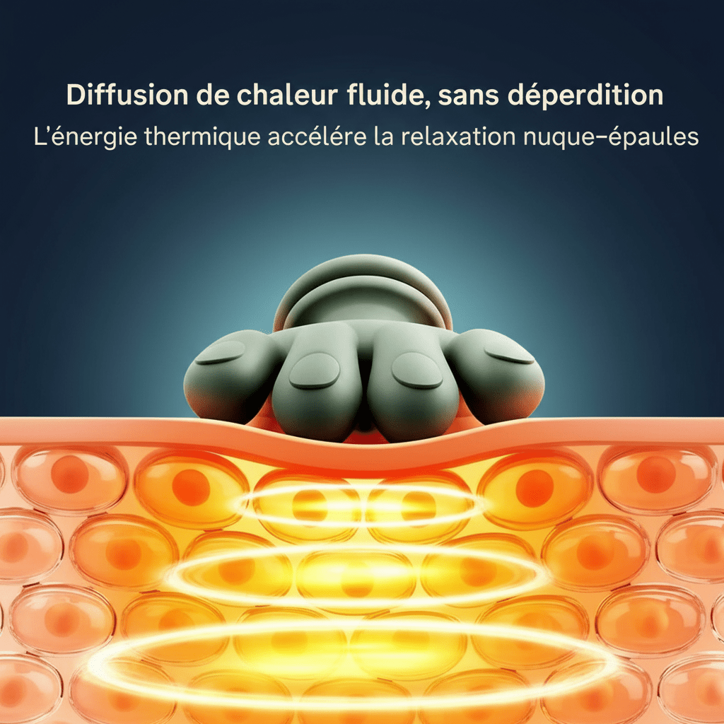 Masseur Multi‑Zones Chauffant Sans Fil Noctiora™ – confort, ergonomie et sommeil réparateur