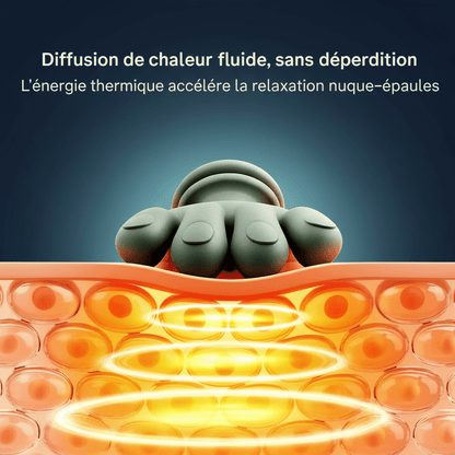 Masseur Multi‑Zones Chauffant Sans Fil Noctiora™ – confort, ergonomie et sommeil réparateur