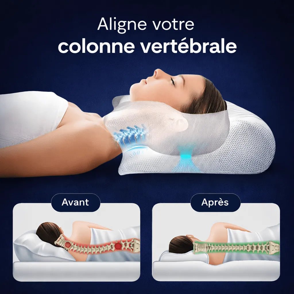 Oreiller Cervical à Mémoire de Forme | Noctiora™ Noctiora™ – confort, ergonomie et sommeil réparateur