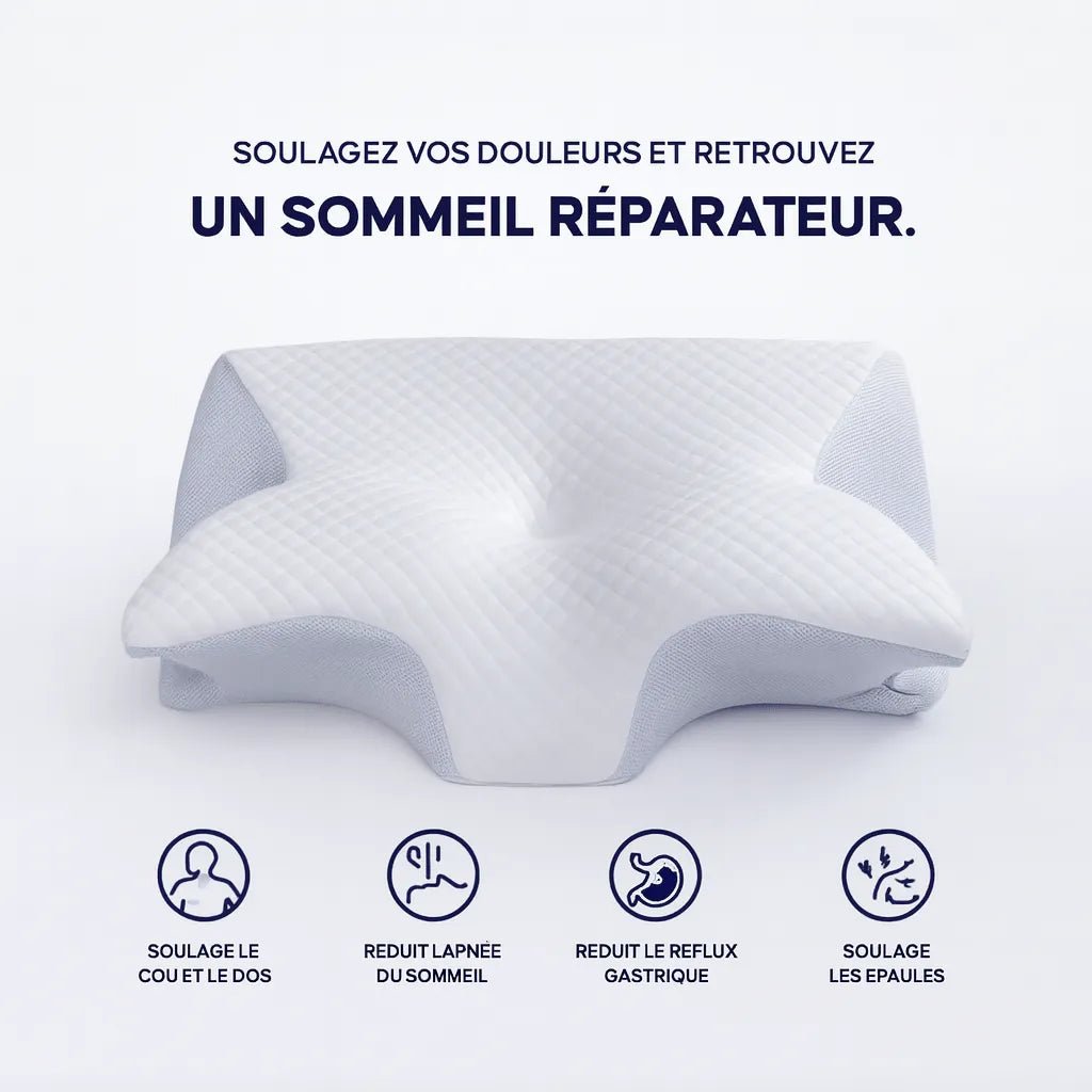 Oreiller Cervical à Mémoire de Forme | Noctiora™ Noctiora™ – confort, ergonomie et sommeil réparateur