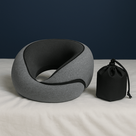 Oreiller de Voyage à Mémoire de Forme 360° | Noctiora™ - Noctiora