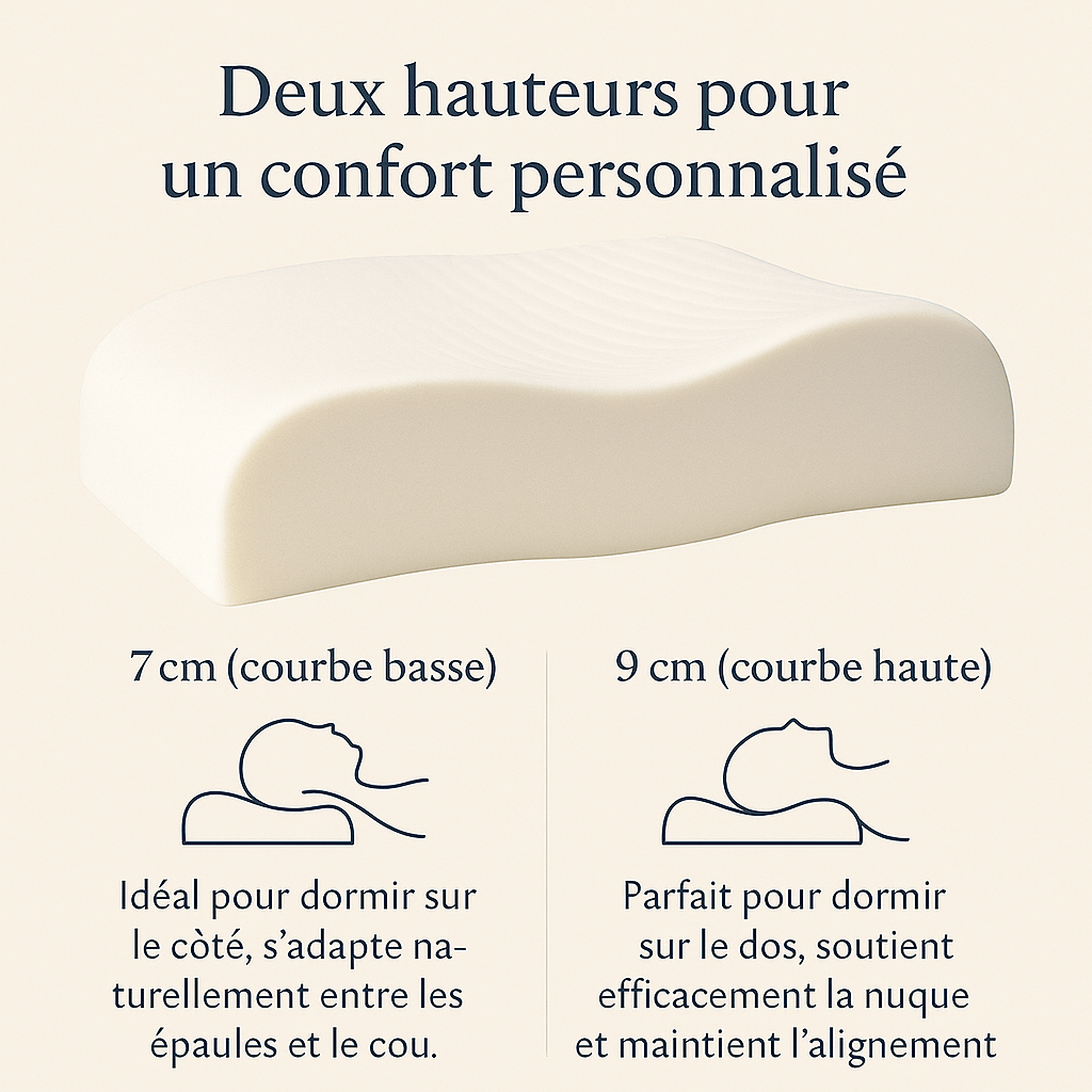 Oreiller en Latex Naturel | Noctiora™ Noctiora™ – confort, ergonomie et sommeil réparateur