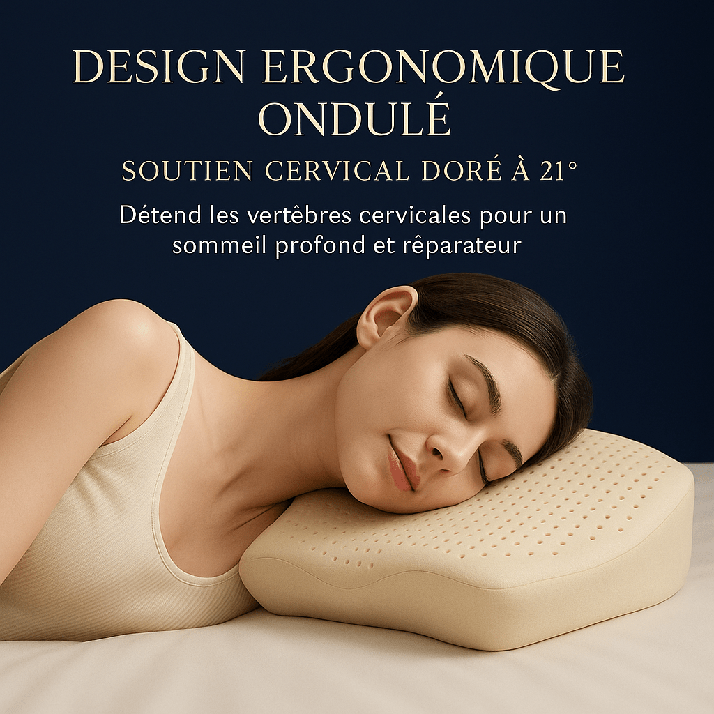 Oreiller en Latex Naturel | Noctiora™ Noctiora™ – confort, ergonomie et sommeil réparateur