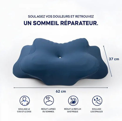 Oreiller Ergonomique PREMIUM à Mémoire de Forme Noctiora™ – confort, ergonomie et sommeil réparateur