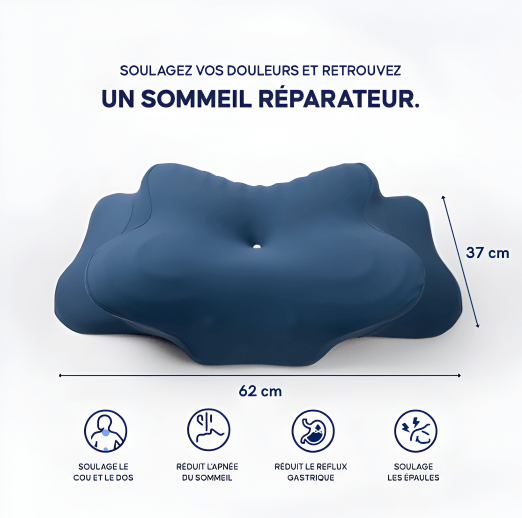 Oreiller Étoilé en Mousse à Mémoire de Forme – Confort Enveloppant | Noctiora™ Noctiora™ – confort, ergonomie et sommeil réparateur