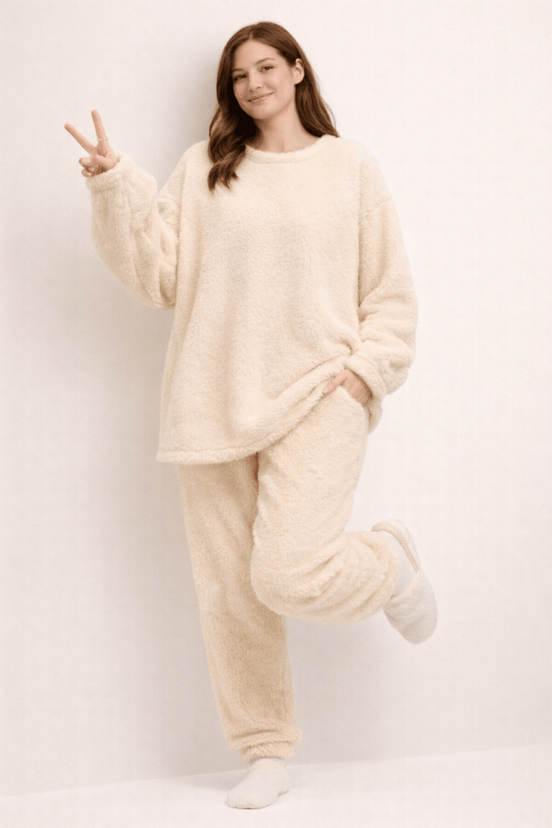 Pyjama Femme Hiver Chaud et Doux - Ensemble Polaire Ultra Moelleux Noctiora™ – confort, ergonomie et sommeil réparateur