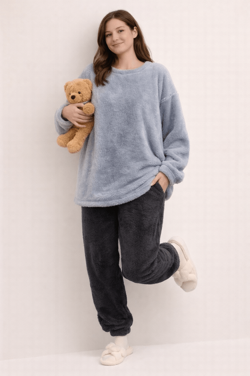 Pyjama Femme Hiver Chaud et Doux - Ensemble Polaire Ultra Moelleux Noctiora™ – confort, ergonomie et sommeil réparateur